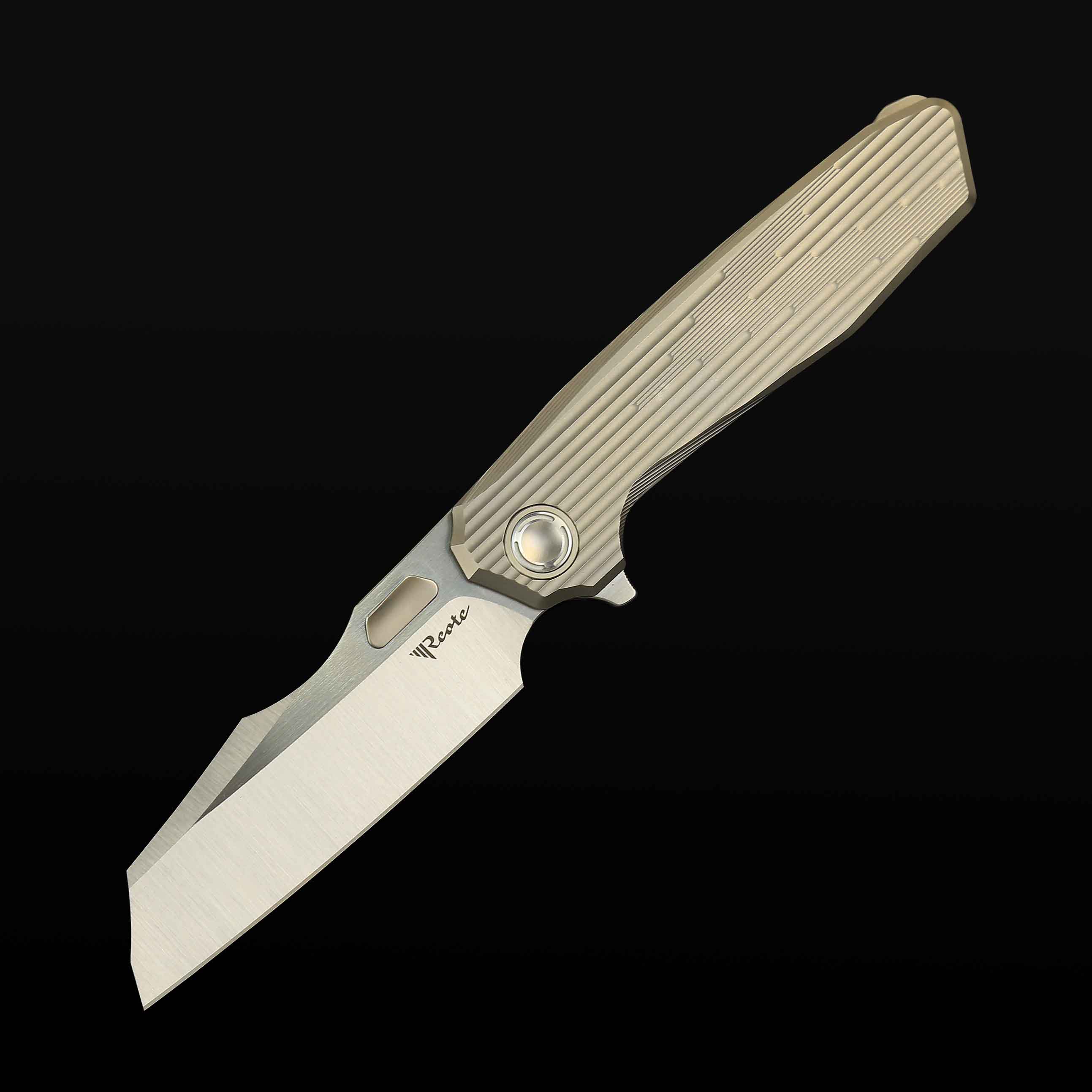 MANTIS Titanium handle - Ti-bead blasted with pattern